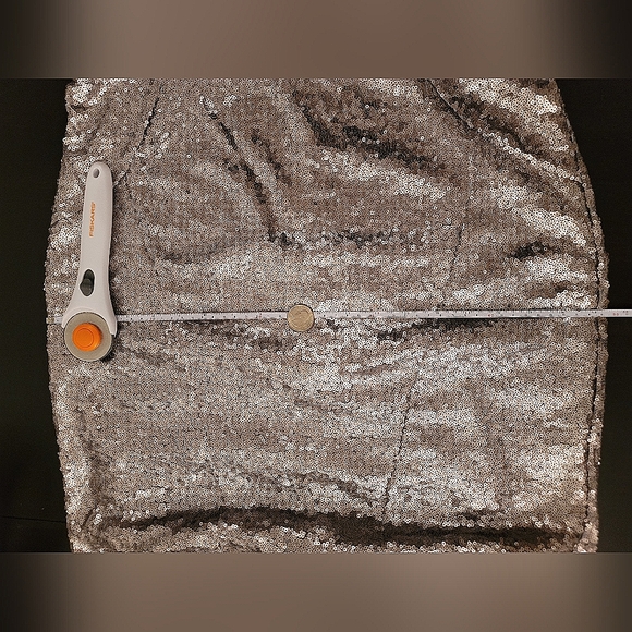 Silver sequin sweetheart formal mermaid dress, Lulu's, sz XL - Picture 11 of 12